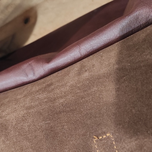 VINTAGE IN-PELL MADE IN ITALY LEATHER WeekenderBag ,Brown, Women/Mens OS EUC - Picture 9 of 12